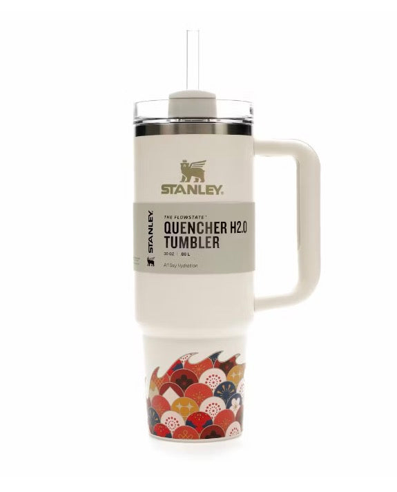 Stanley Lunar New Year Limited Edition Flowstate Quencher 30oz Tumbler (Cream Dragon)