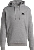 Adidas Men's Essentials Fleece Hoodie Grey Heather/Black